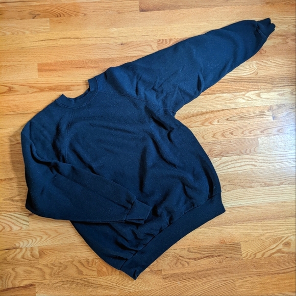 Vintage black crew neck sweatshirt - Picture 1 of 7